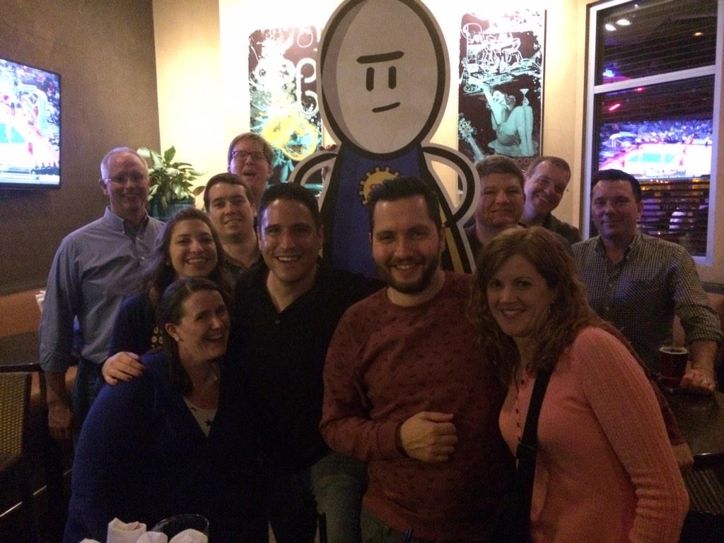 AmyBagdonas's tweet photo. #sww15 after party with @dominicgallegos @brendamonahan @audreyphoran @ian_pilks http://t.co/0K2FtGW0iB