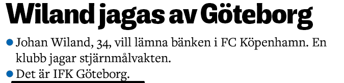 mathiasbilde's tweet photo. Borås Tidning med rigtig stærkt teaser-arbejde i underrubrikken #fck #wiland #deterIFK #sldk http://t.co/ZxUWecydR5