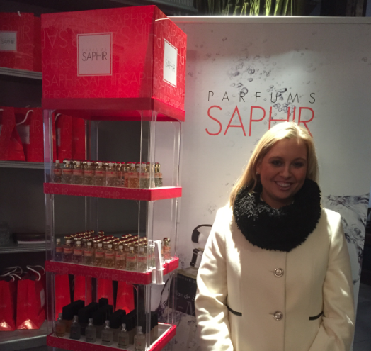 beautie's tweet photo. Our ed @AndreaKissane at the @SaphirPerfume SS15 launch with their scents that are modelled on designer perfumes http://t.co/bNV3EoUPAl