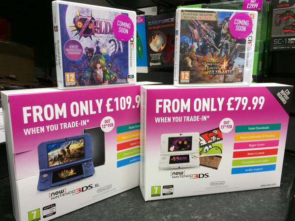 GAMEMancFort's tweet photo. Look At Our Incredible Trade In Offers Towards The 3DS !!! http://t.co/GmPKgN7YlZ