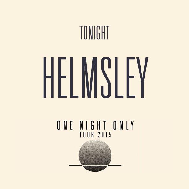 Tonight is the last night of the tour.