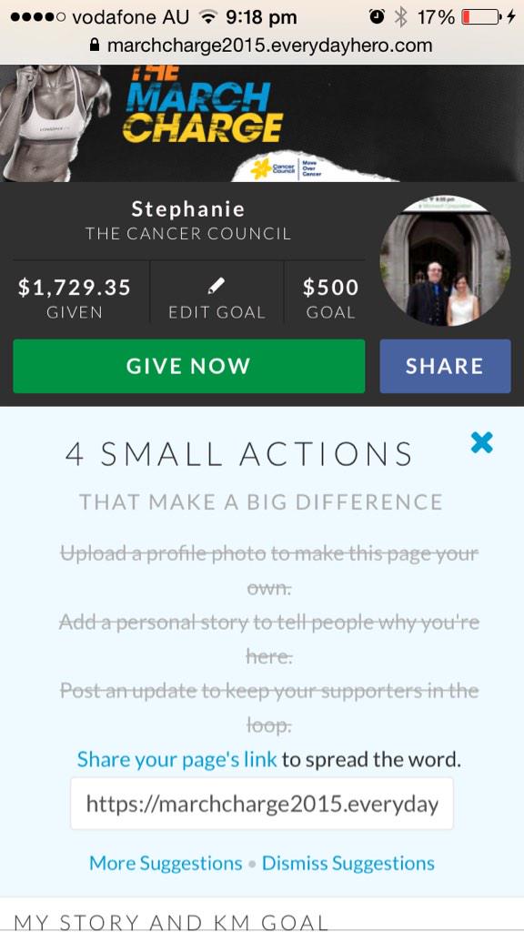 123weesteph's tweet image. Please donate &amp;amp; re tweet  #TheMarchCharge  #moveovercancer  @deanpet74  @RobynHartney @robbiefarah  @JWH_755