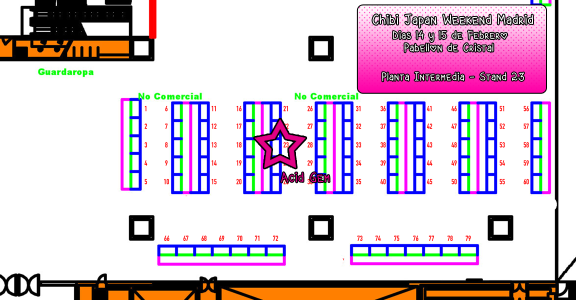 AcidGemCorp's tweet photo. Aquí estará nuestro stand!!!! Venir a vernos en este @Japan_Weekend !!!!!!!!!!! ;) http://t.co/w4hSnFerD7