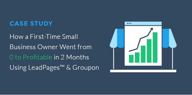 Leadpages's tweet photo. [Case Study] How a Small Business Owner Went from 0 to Profitable in 2 months. http://t.co/47geDwxpi2 via @LeadPages http://t.co/Zg16xncfTF
