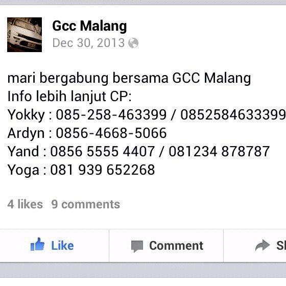 GCCMalang's tweet photo. @setiantotok haloo mas... maap baru balas.. bisa d hubungi cp berikut ini.. trims http://t.co/h6vBzGrpAQ