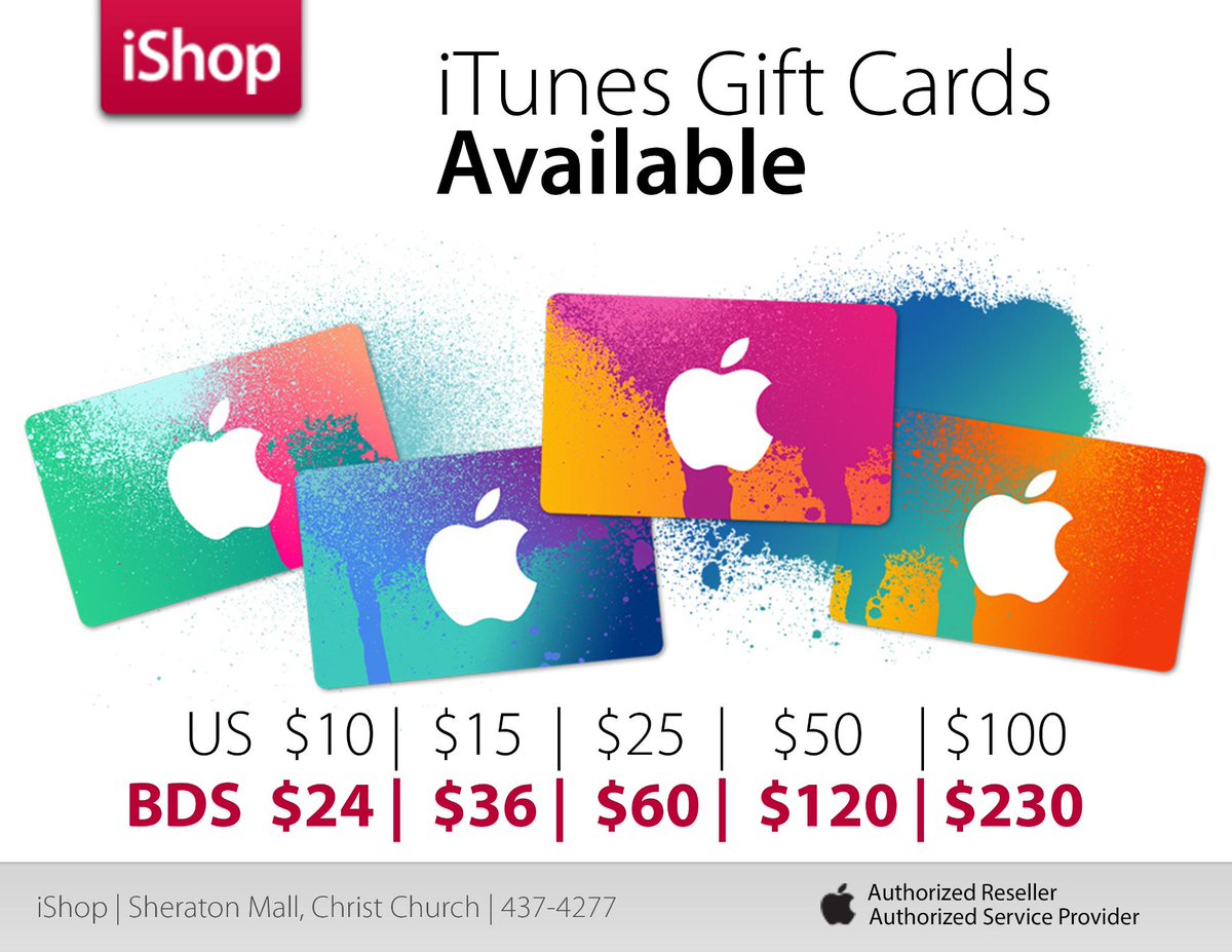 EABarbados's tweet photo. iTunes Gift Cards Available. #iShopBarbados http://t.co/vYZXqJMUmW