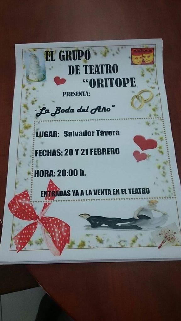 FabiolaHervas's tweet photo. Venta de entradas a partir del lunes 16 en el Teatro Salvador Távora http://t.co/LZu2Eycd8X