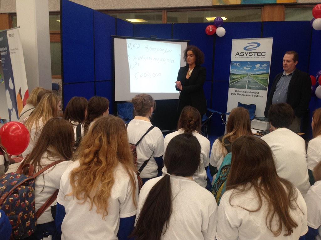 STEMDads's tweet photo. ".@ml_loftus: @AsystecDMS team doing the maths @IWish_ie @CIT_ie today! http://t.co/91PD4enGK3" #STEMDads @WITSIreland @MATHletes_ie