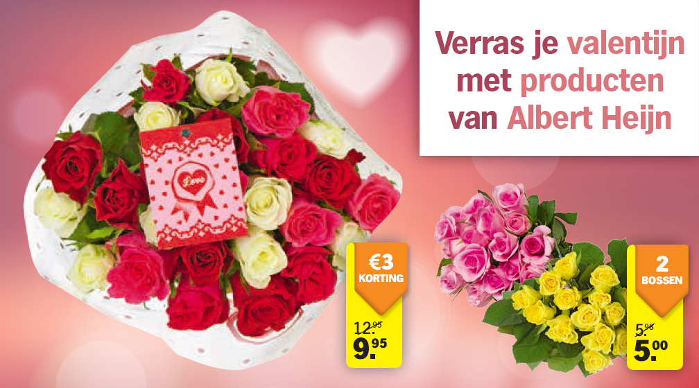 Een bloemetje voor je #Valentijn, haal je gewoon bij Albert Heijn!