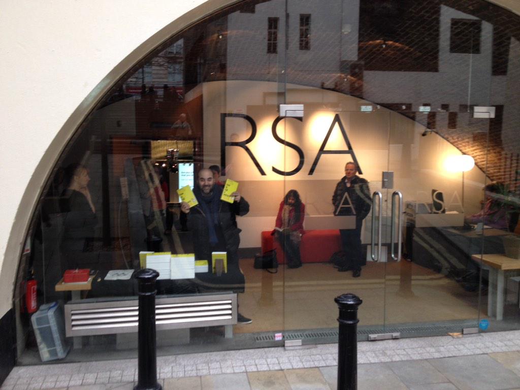 @ronyzibara excited about @Fahrenheit212's @markf212 talk at London's @theRSAorg #innovation #rsainnovation