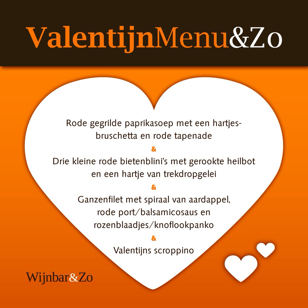 13 en 14 februari Valentijn weekend. Voor onze Valentijn high-wine zijn nog een paar plaatsen beschikbaar. #Wijnbar