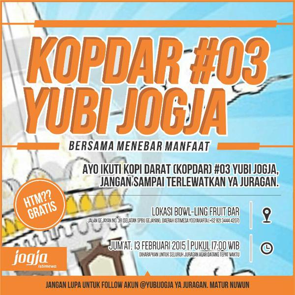 Besok! kumpul yuk~ bareng @yubiJOGJA silaturahmi plus ada materi seru ttg packaging yang menjual.. ^.^ @JayaYEA