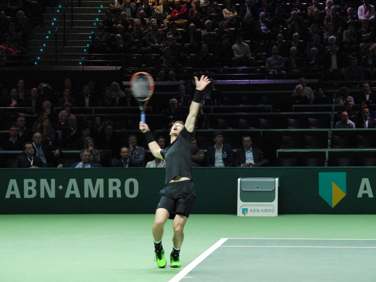 DANILOPIZZORNO's tweet photo. #Rotterdam2015 @abnamrowtt #Murray VS #Pospisil http://t.co/GDiMK286Qw