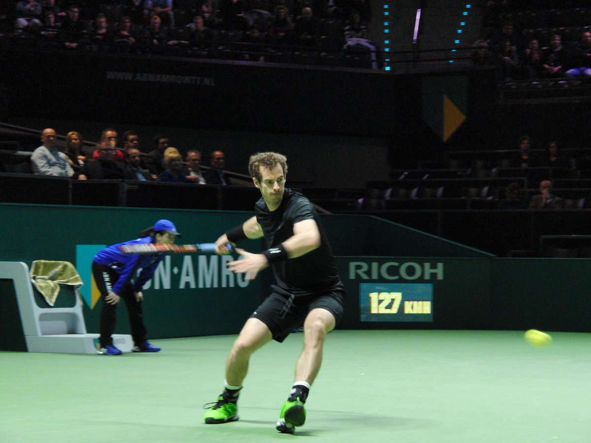 DANILOPIZZORNO's tweet photo. #Rotterdam2015 @abnamrowtt #Murray VS #Pospisil http://t.co/GDiMK286Qw