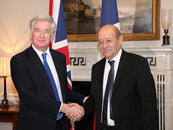 UKinFrance's tweet image. 6ème RDV en 6 mois pour Michael #Fallon &amp;amp; son homologue @JY_LeDrian à Londres ajd #EntenteCordiale via @FranceintheUK