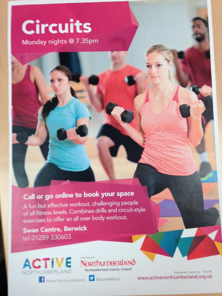 BRAND NEW circuit class on Monday evenings! Suitable for all levels of fitness - push yourself with something new!