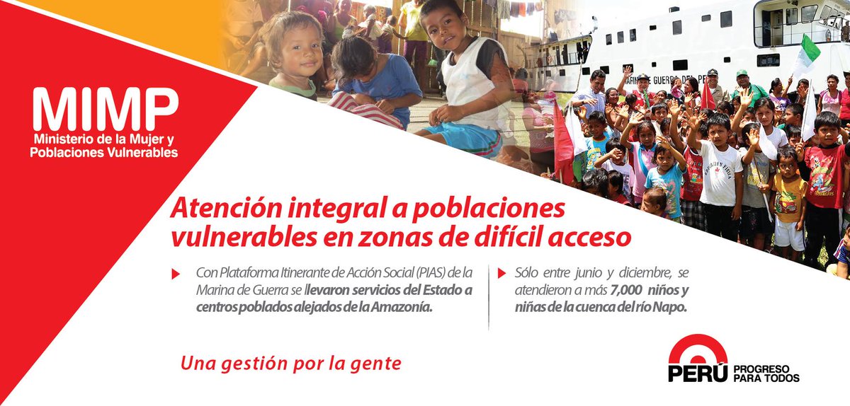CarmenOmonte's tweet photo. "@Mimp_Peru: Resultados #MIMP2014 Servicios Estado llegan a poblac vulnerables
@CarmenOmonte @prensapalacio @pcmperu http://t.co/o9dVVXbn9X"