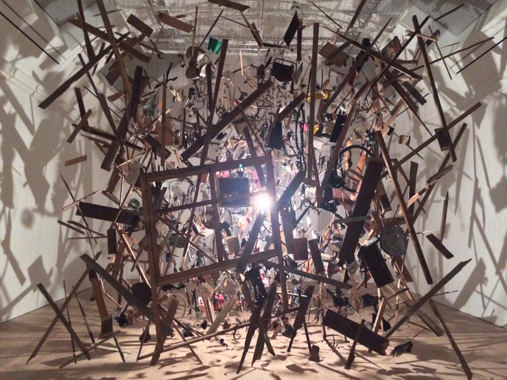 musconsultancy's tweet photo. I love that shed... RT @JohnWilson14: Boom! Great to see this again too. More Cornelia Parker @WhitworthArt http://t.co/Bf24CqLLkb