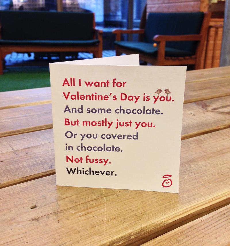 innocent's tweet photo. An indecisive Valentine's card. http://t.co/7dGGJirwUq