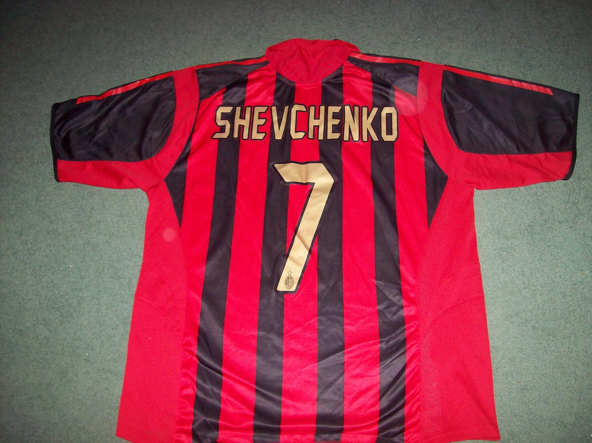 Camiseta milan shevchenko hotsell