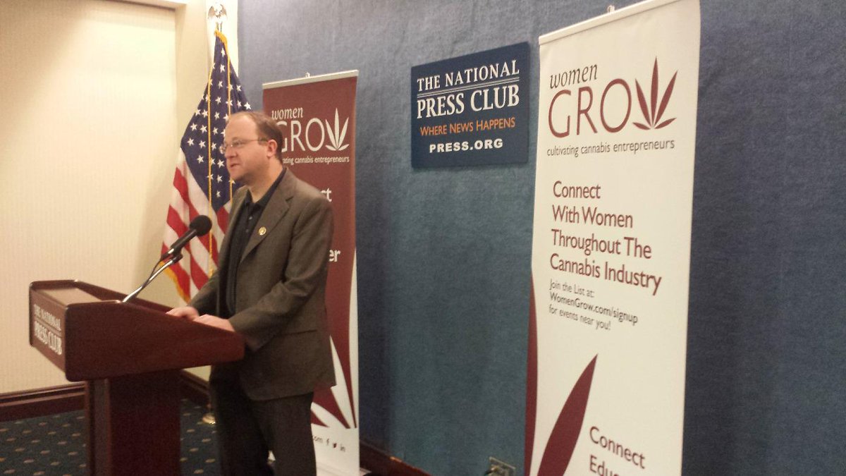 RepJaredPolis's tweet photo. Starting off the day with @womengrow to discuss the need to update our #marijuana laws. #Prohibition doesn't work! http://t.co/wj7UujfAMG