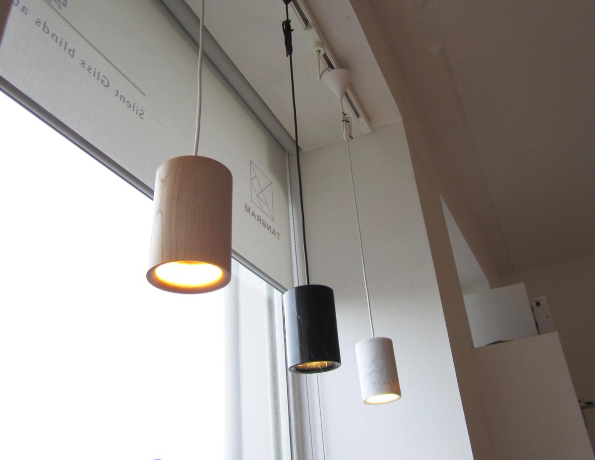 New window pendants up &amp; we're very chuffed with results! It's all in the design <a href="/terencewoodgate/">TERENCE WOODGATE</a> <a href="/foscarinilamps/">Foscarini</a>