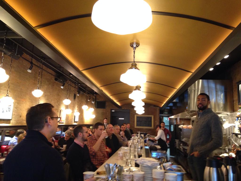 Andre talking about @missioncreekIC at the Pullman Diner! Great community event with <a href="/EntreFEST/">EntreFEST</a> #Entrefest