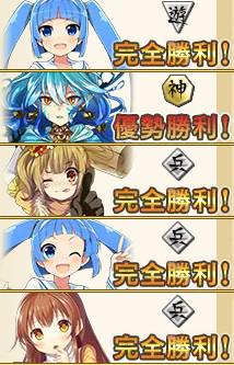 そういえば武闘場来ましたね。初日は中々の戦果でした。ただ経験値が無いので結局レベル高い娘を出すようになってしまうのが・・・ #俺タワー 