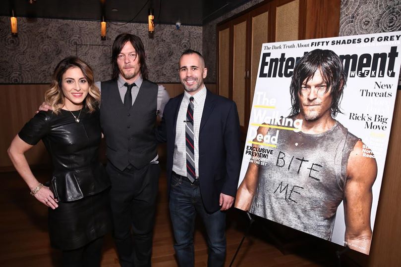 FansTWD3's tweet image. Celebración de la revista Entertainment Weekly en NYC, 2015. @wwwbigbaldhead