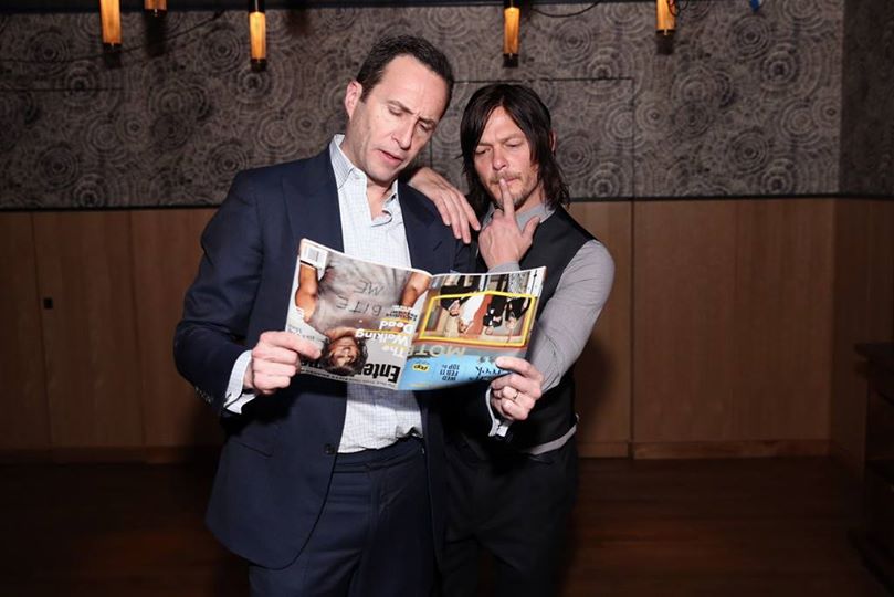 FansTWD3's tweet image. Celebración de la revista Entertainment Weekly en NYC, 2015. @wwwbigbaldhead