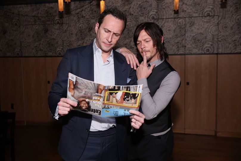 FansTWD3's tweet image. Celebración de la revista Entertainment Weekly en NYC, 2015. @wwwbigbaldhead