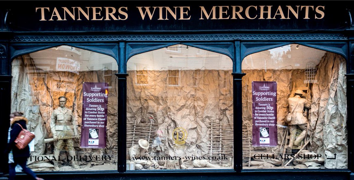 LordBlackadder's tweet image. In cardboard &amp;amp; brown paper a moving image of WW1 trench warfare @tannerswines #shrewsbury bit.ly/1F2U4MA