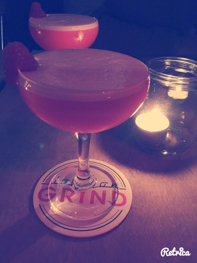 Enjoying the Clover Club <a href="/LondonGrind/">London Grind</a> . You simply must try it.