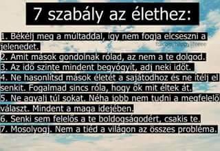 petyko43's tweet photo. 7 szabály az élethez! http://t.co/5NmbSi6PMh