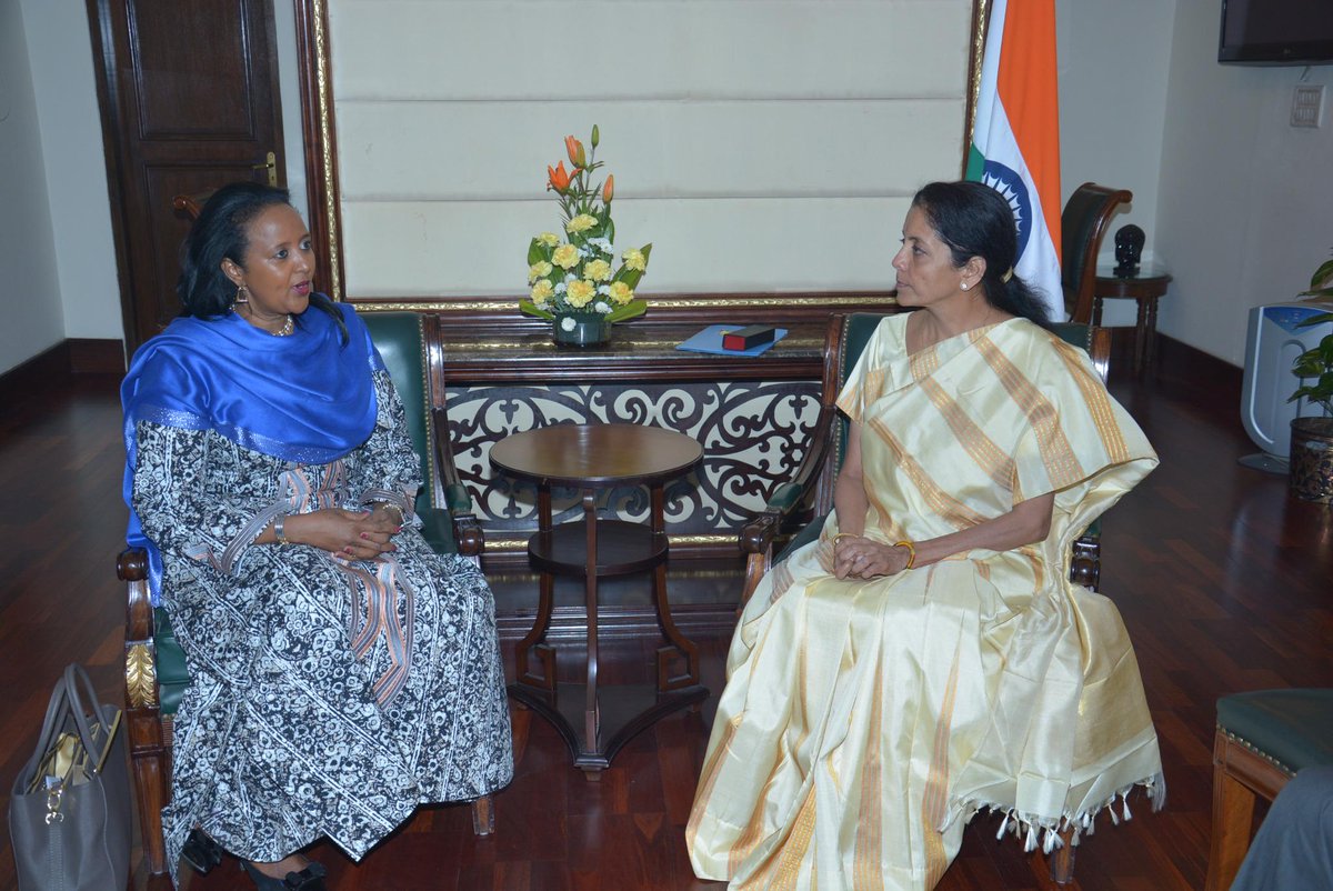 Held talks with Ms. Nirmala Sitharaman, India’s Minister of State for Commerce &amp; Industry