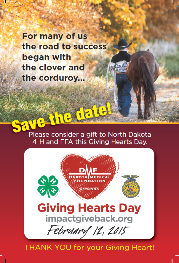 NDstate4H's tweet photo. Today is the day! Go to https://t.co/njVVslZrj3 and make a donation to ND 4-H Foundation. Thank you for your support! http://t.co/JIZerVnn3a