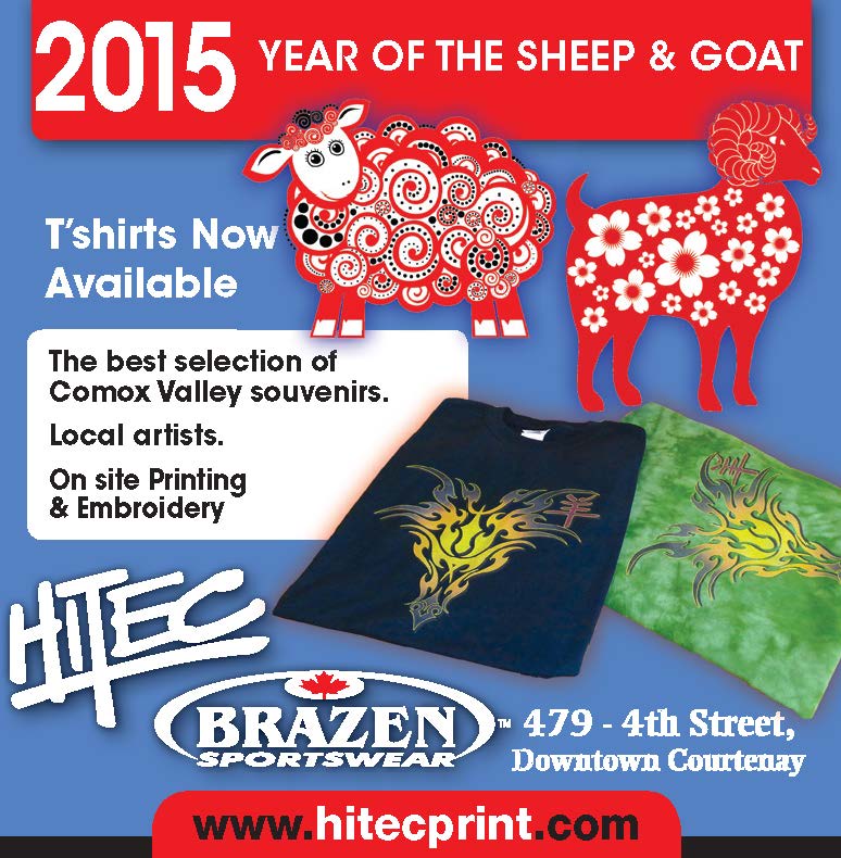 HitecBrazen's tweet photo. #YearoftheGoat Year of the Sheep for 2015! Our unique #design http://t.co/gQY0fy7jk2 #ComoxValley #DowntownCourtenay http://t.co/7R9I4ZfRDX