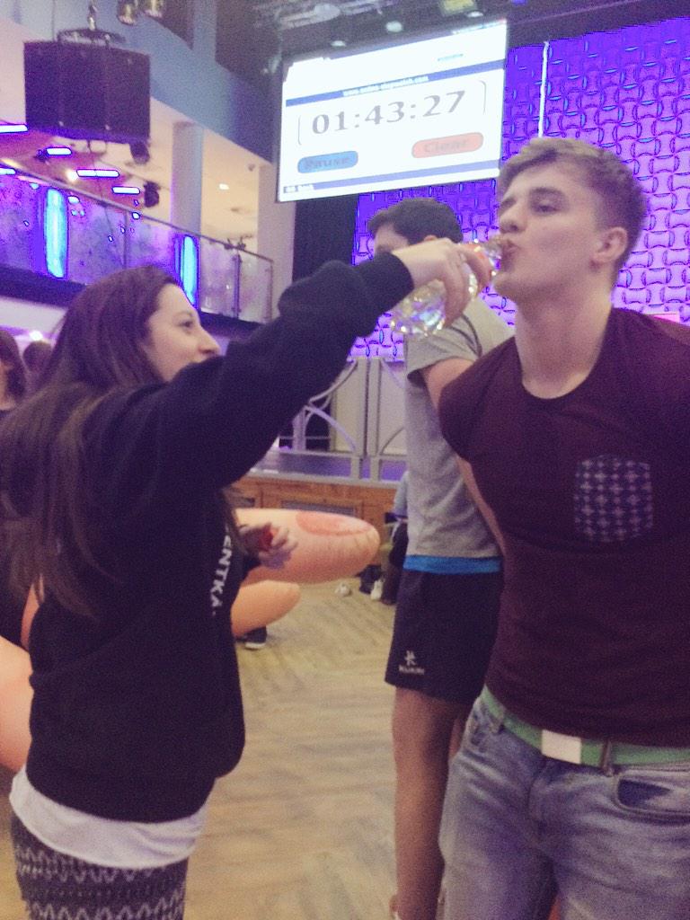 Our <a href="/NTSUvpCOMMUNITY/">Zoë Mallett</a> &amp; @ntsu_activities helping our contestants out! All in a day's work #TouchIt