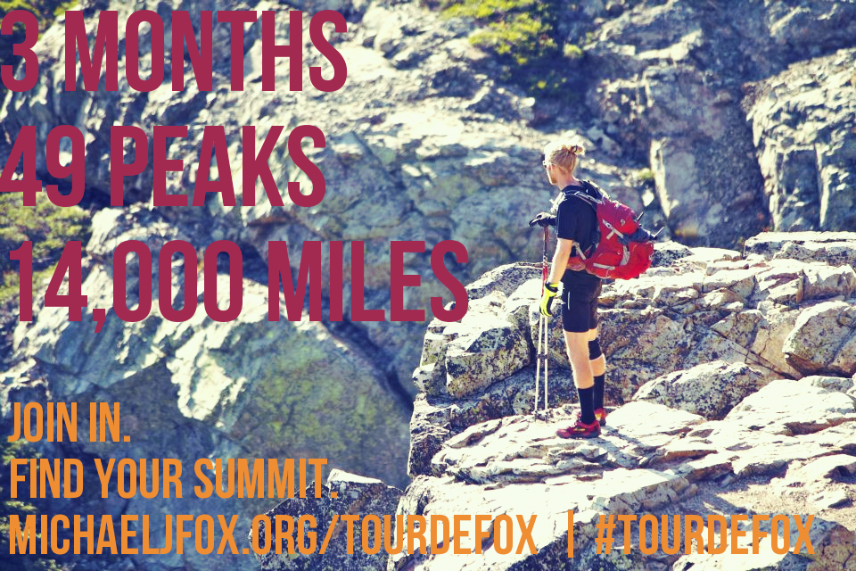 #tourdefox kicks off June 2 - The Goal: $1M for PD - Are you ready? Join @SamFoxMJFF today:bit.ly/1AU3PLQ