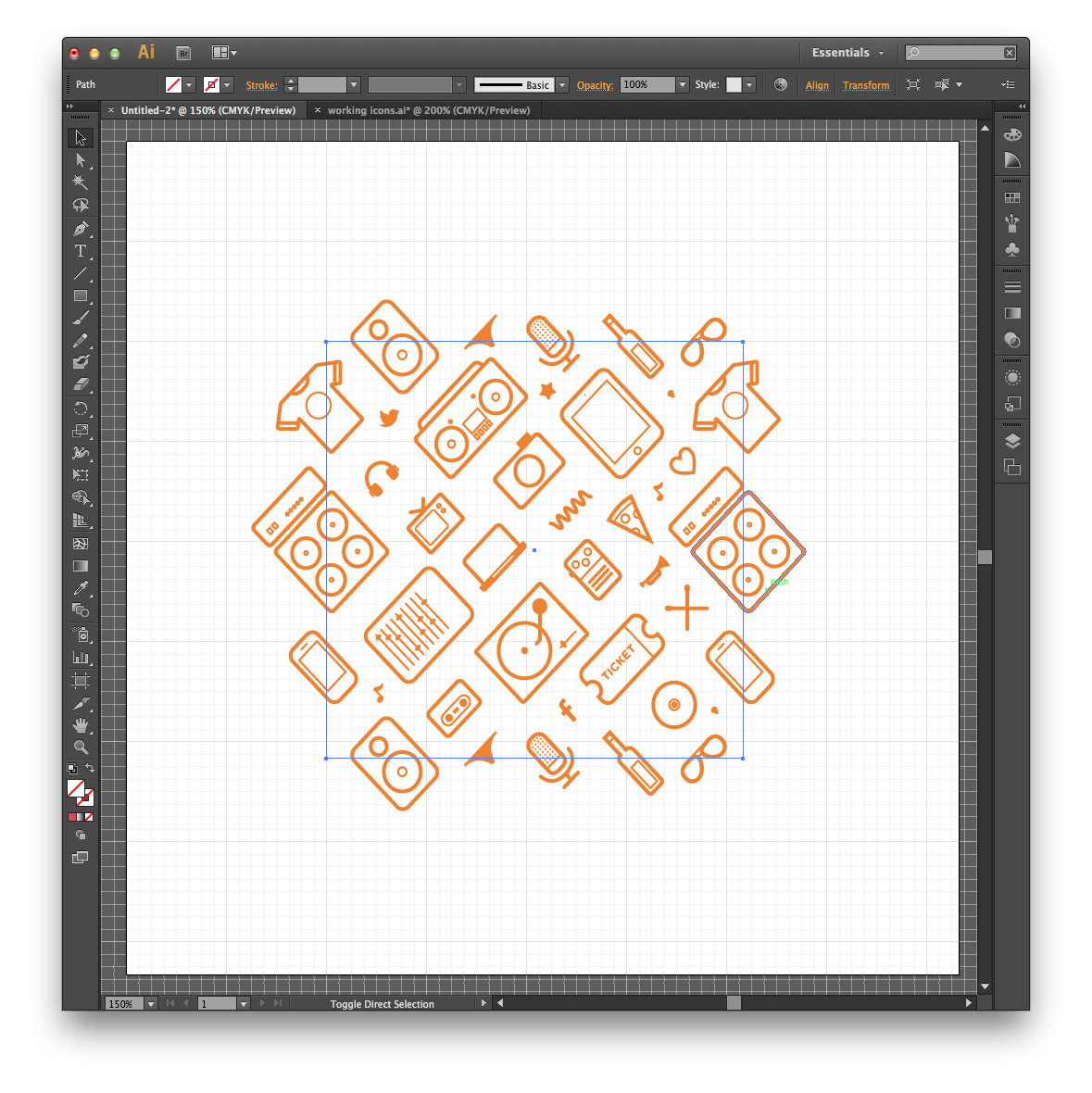 How to Make a Repeating Pattern with Icons in Illustrator - TheNounProject