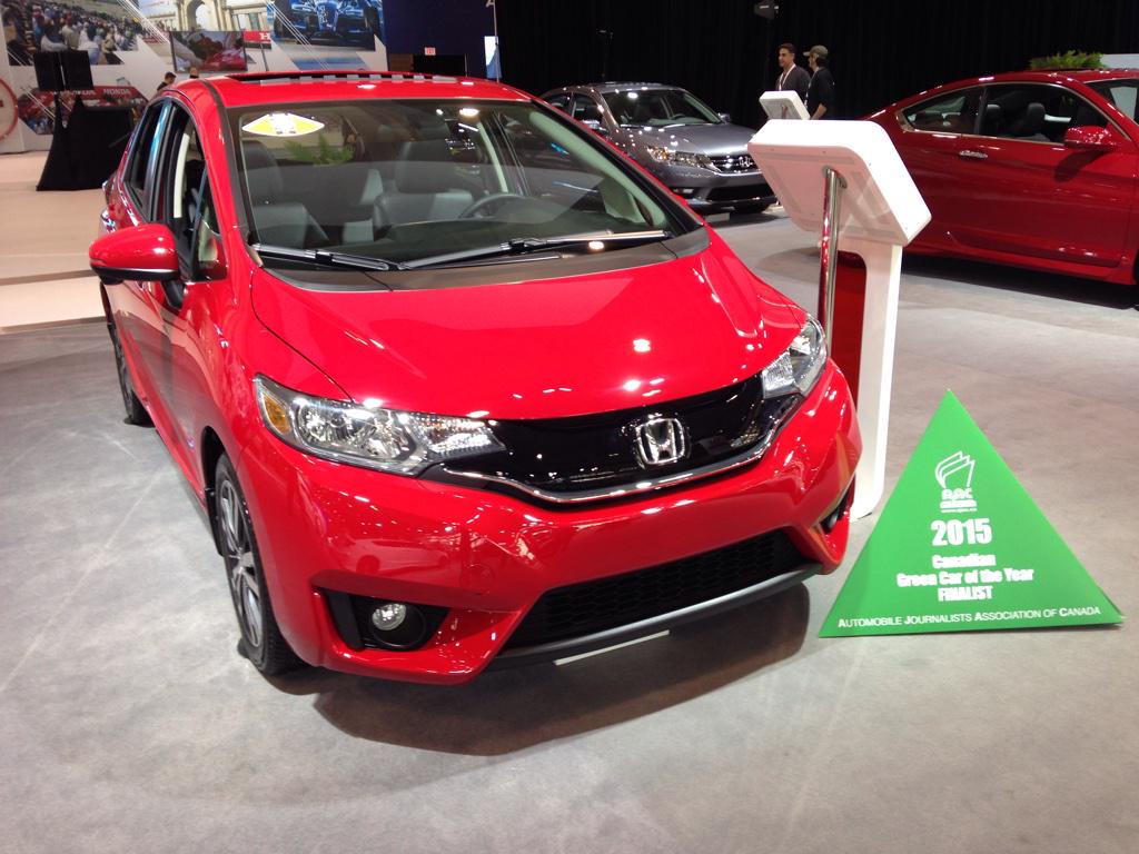 HondaCanada's tweet photo. #2015Fit finalist for @AJACanada's Green Car of the Year. #HondaCIAS15 #CIAS2015 http://t.co/ldH313MVbV