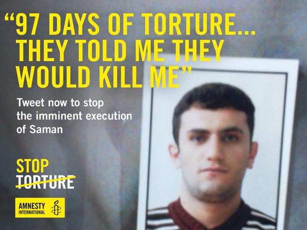 Hevallo's tweet photo. IRAN! STOP KILLING KURDS! 
ENOUGH BARBARITY!
@HassanRouhani  @khamenei_ir  
#SaveSaman 
@rustyrockets RETWEET 4 LIFE http://t.co/a4zTvpqUIZ
