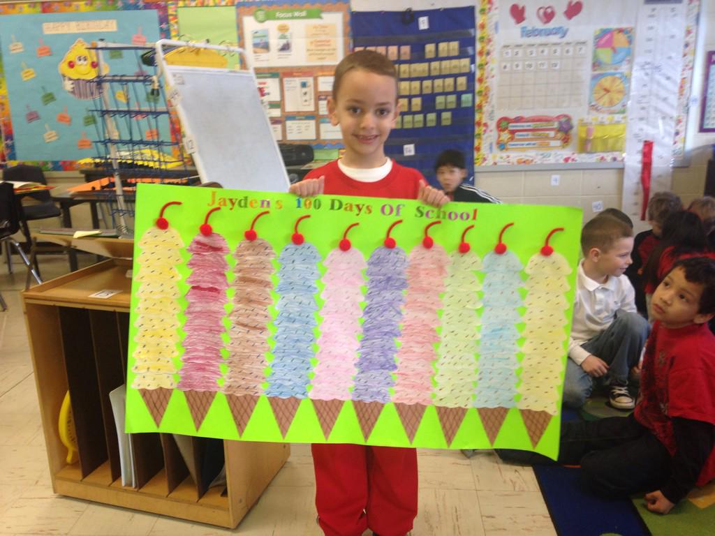 MrsSherlockj's tweet photo. 100th Day AND a special visitor!!! Great day at Hazelwood School!@Hwood_Pride http://t.co/ZGaHo6JCGL