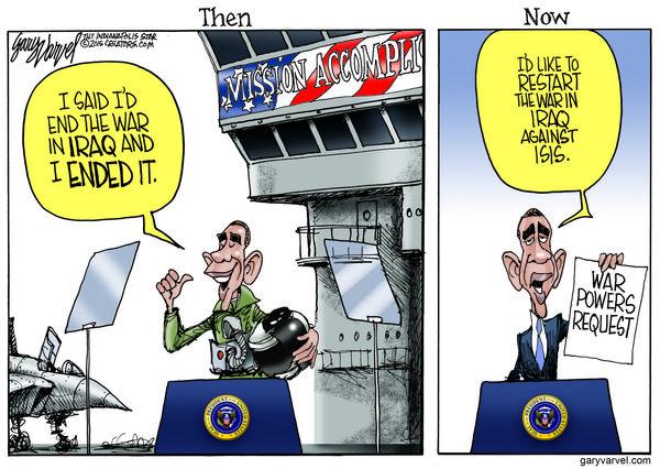 LindaSuhler's tweet photo. Obama.  Then.  And Now.

#Iraq

#SisterPatriots
#LNYHBT
#PJNET
#tcot http://t.co/ONxruMKFUP