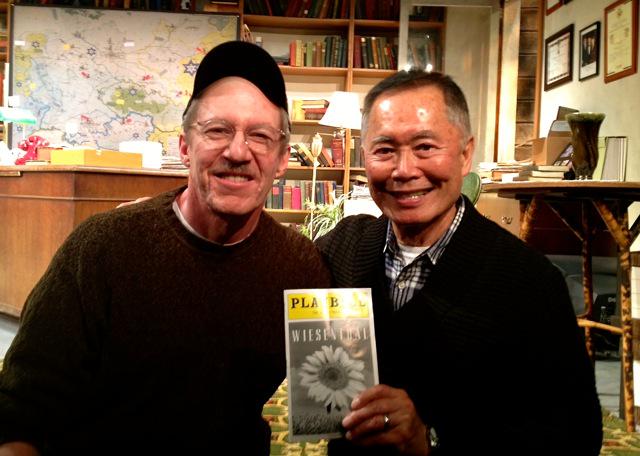 KSA_PR's tweet photo. @GeorgeTakei stopped by @WiesenthalPlay last night... George says 'Wiesenthal is a monumental piece.' http://t.co/rmdBL13mwt