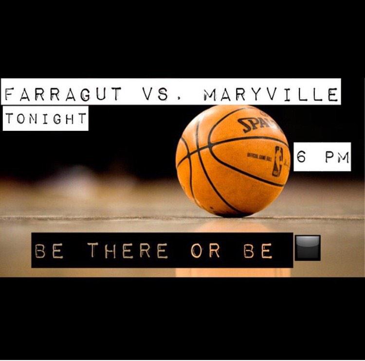NO CLUB TONIGHT. Let's go to Farragut's first district game against heritage @ maryville. Be there or be ◼️