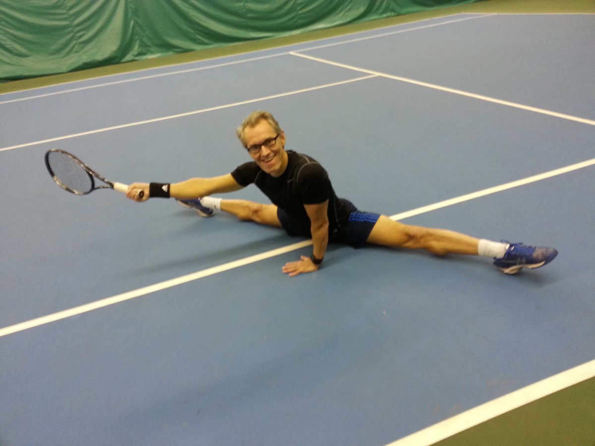 getting in shape at the tennis court, next week start reh.MSND in Helsinki