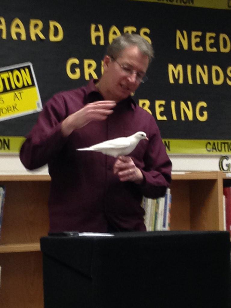 The killer dove at the Magic of Reading!