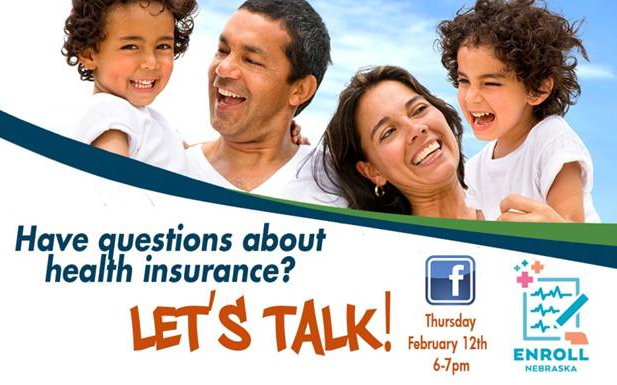 Join our conversation about health insurance on <a href="/EnrollNE/">Enroll Nebraska</a>'s​ Facebook page on tonight at 6! facebook.com/EnrollNebraska