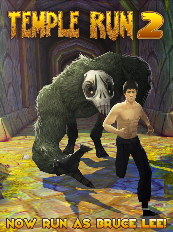 Bruce Lee Gets Some Exercise In Temple Run 2 - Game Informer